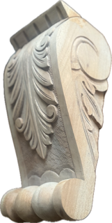 Extra Large Hand Carved Gmelina Corbel #55L GM
